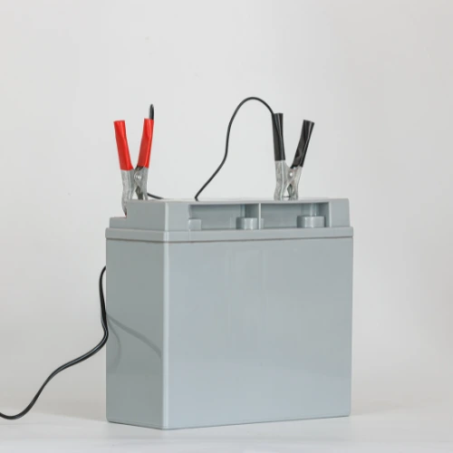 A deep cycle battery being recharged