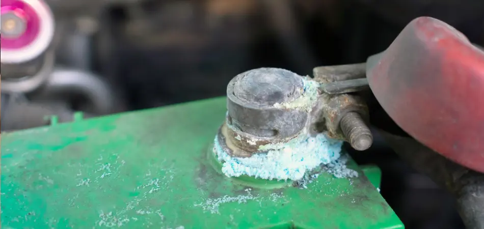 Corroded battery terminal