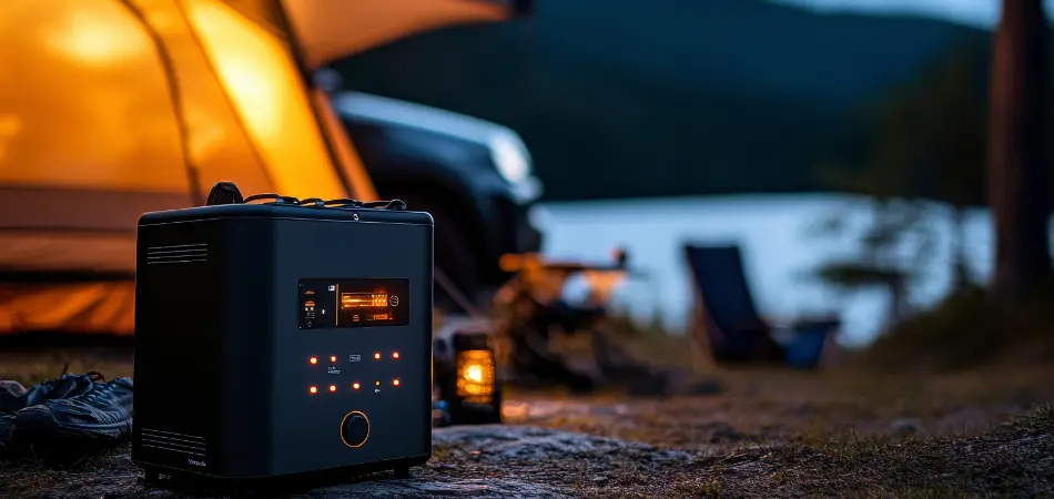 A portable power station for camping